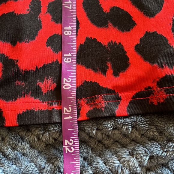 Red leopard print dress - Picture 6 of 6